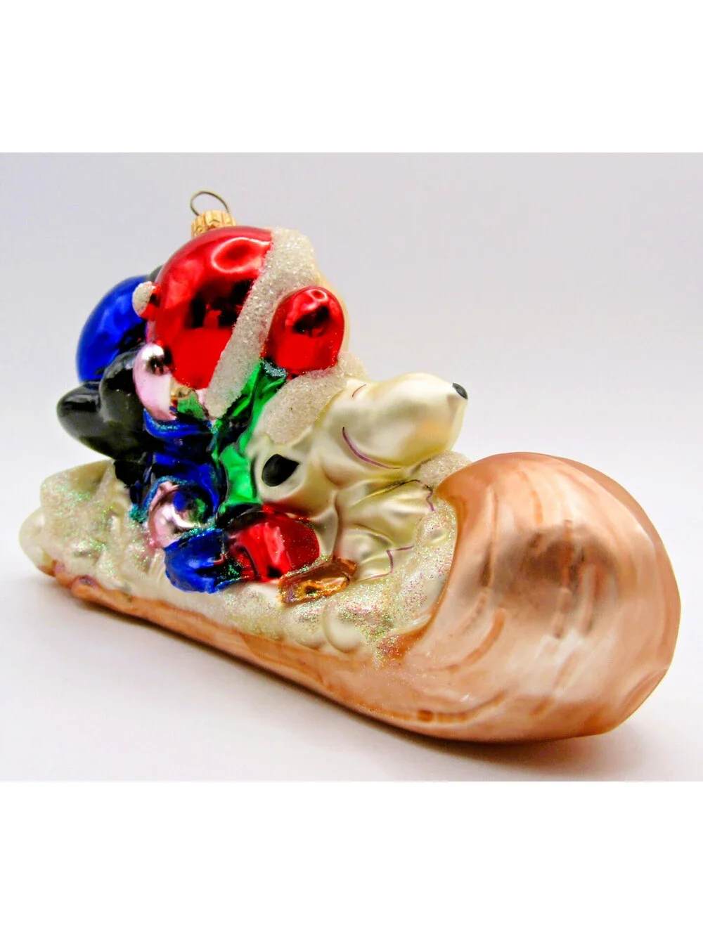 Kurt S. Adler Komozja Polonaise Peanuts on Toboggan Ornament with Box